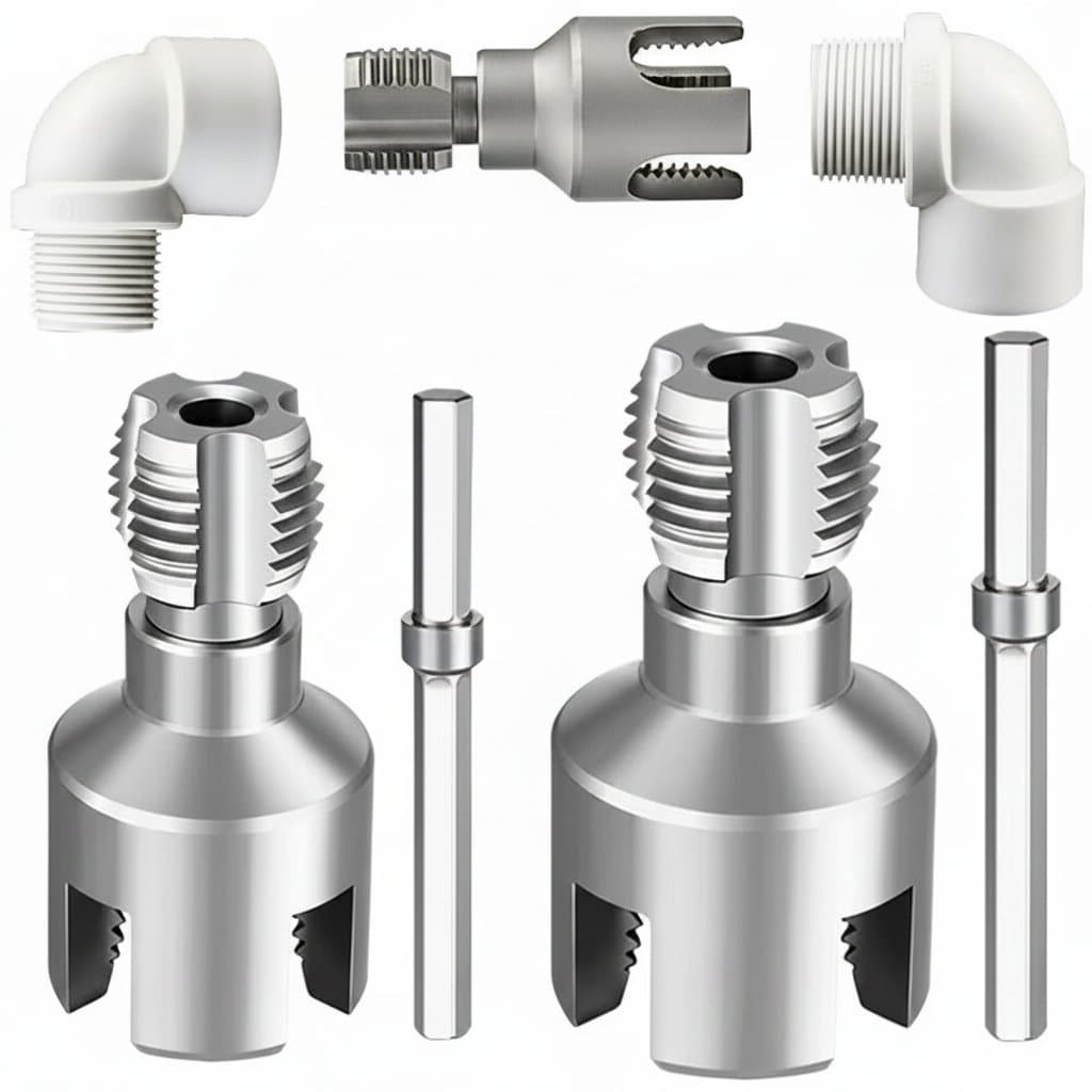 Pipe Threading Tool | Internal & External Cutter | Electric Drill Compatible - Image 1
