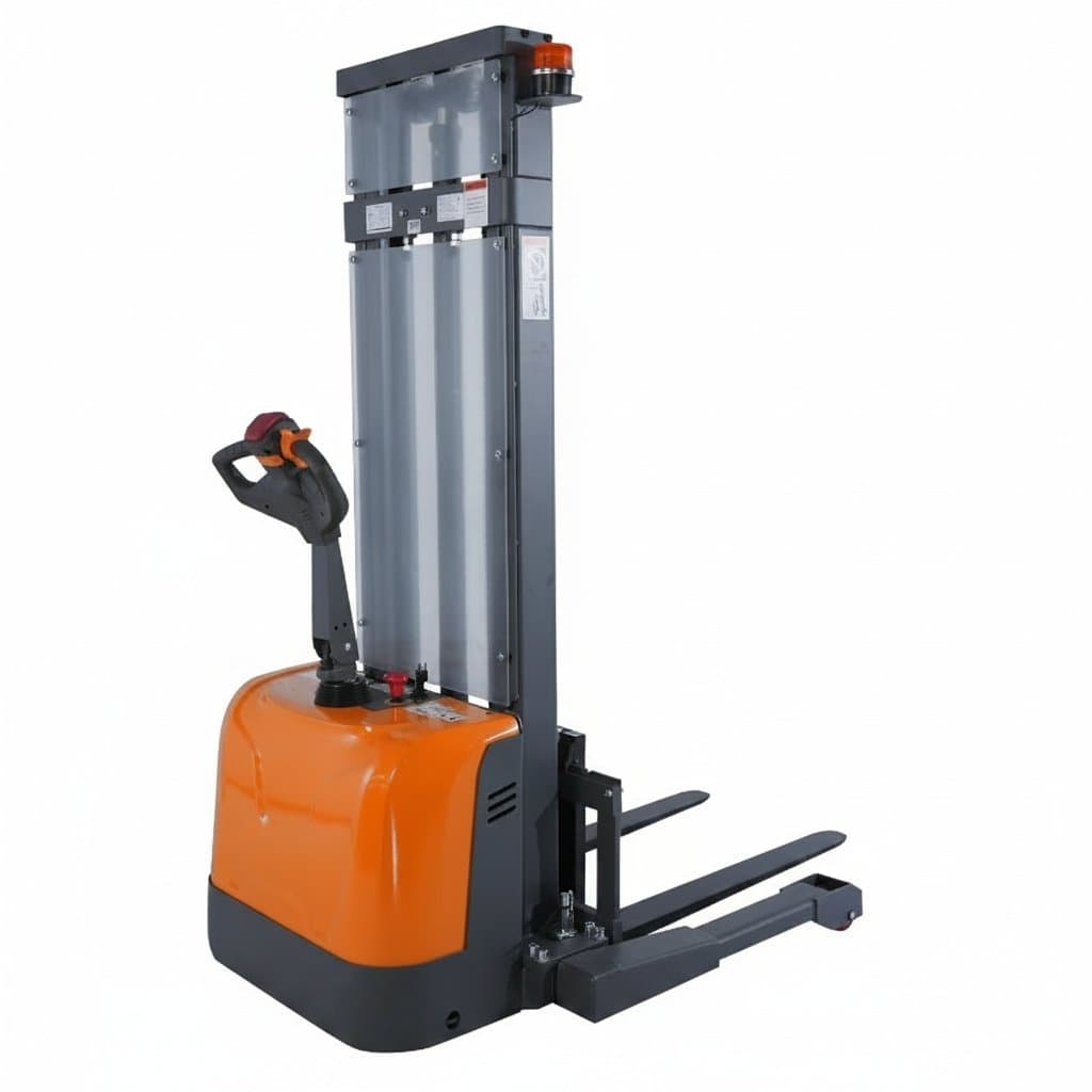 Electric Pallet Stacker | 3300 lb Capacity | 130 Max Lift | Straddle Leg Design