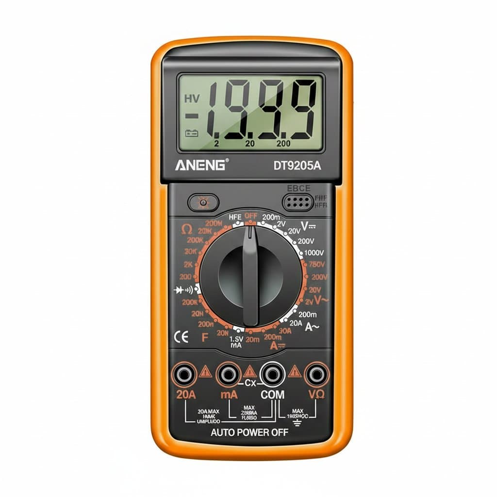 ANENG DT9205A-12 Multimeter | High Precision Digital Voltmeter | Electrician/DIY Tool