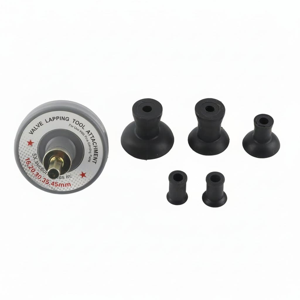 Valve Lapping & Grinding Kit | 1000-1250 RPM Motor | 5-Piece Suction Plate Set for Small Engine Repair - Image 1