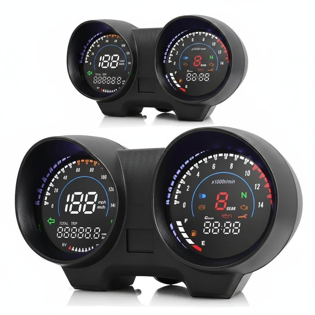 Motorcycle Digital Dashboard | RPM, Speed, Odometer, Fuel, Voltmeter | For Honda CG150 Fan150 Titan 150 - Professional Grade Tool
