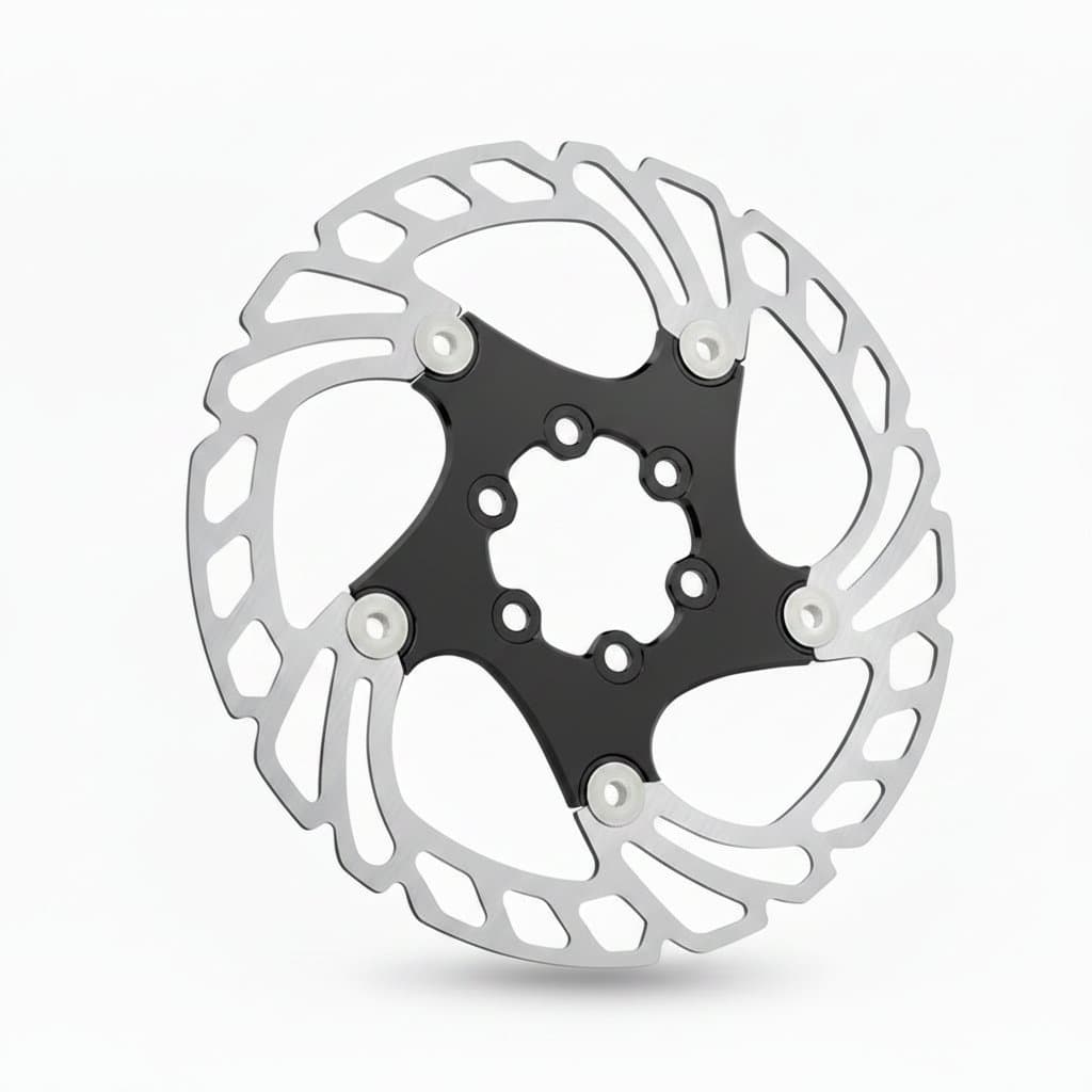 IIIPRO 2PC floating bicycle brake rotor for mountain or road bikes, available in 140mm, 160mm, 180mm, and 203mm sizes for superior heat dissipation.