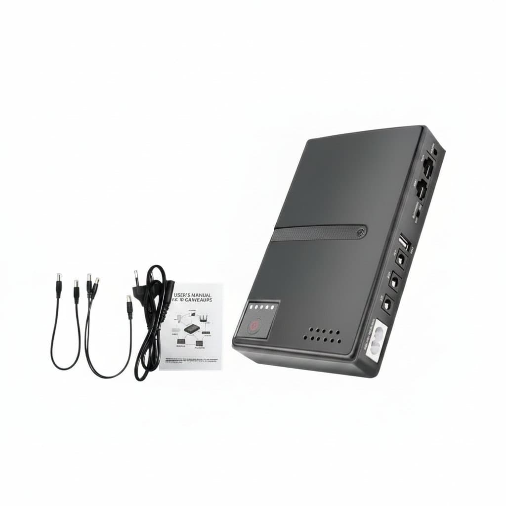 UPS Battery Backup Power Supply | 18W AC/DC for Router & Modem | 5V/9V/12V Output