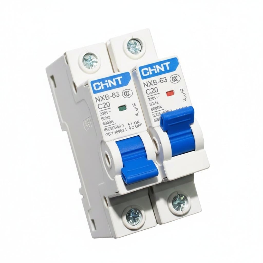 DIN Rail Miniature Circuit Breaker | 1-63A Capacity | 230V AC Household Protection