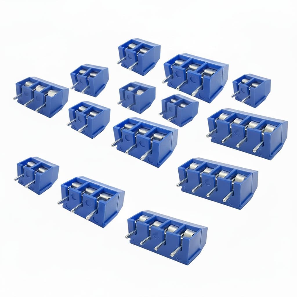 Screw Terminal Block | KF301 Series 2-4 Pin | 5.0mm Pitch PCB Connector for Secure Wire Splices