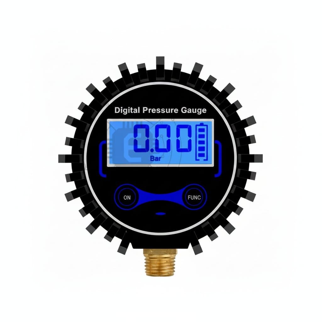 Digital Tire Pressure Gauge | LCD Backlight Display | 0-200 PSI for Cars, Trucks, Motorcycles - Professional Grade Tool