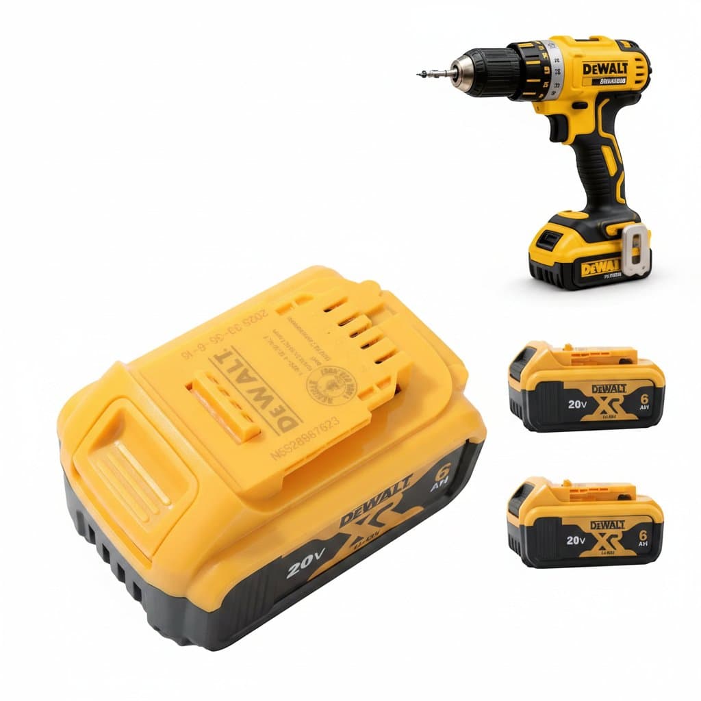 DeWALT XR FlexVolt Battery & Charger Set | 20V 5.0Ah & 6Ah | High-Power Li-Ion for Tools