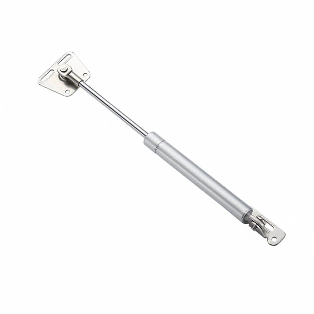 Gas strut cabinet hinge with lifting bracket hardware, available in 200N, 150N, and 120N force options for smooth door operation.