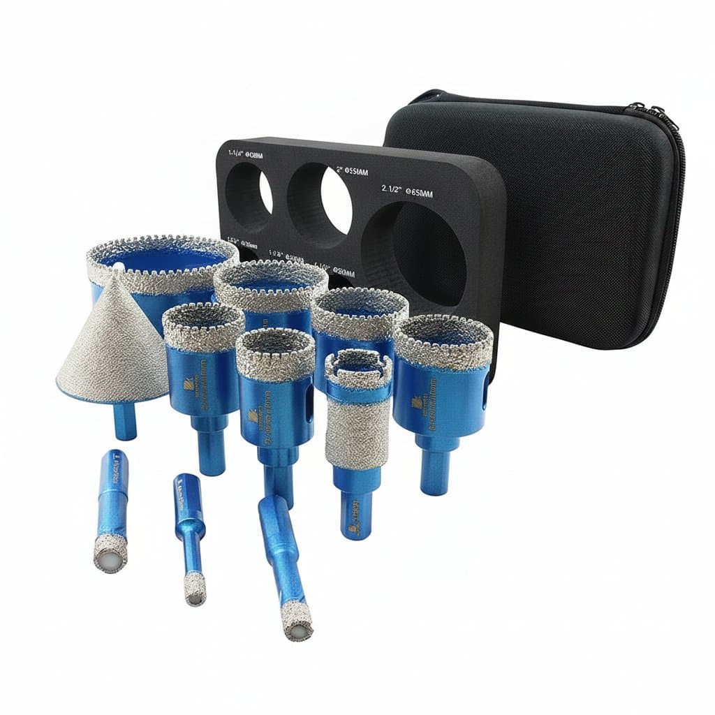 Diamond Step Drill Bit Set | 20-50mm | Tile, Stone & Marble Edge Trimming Tool - Image 1