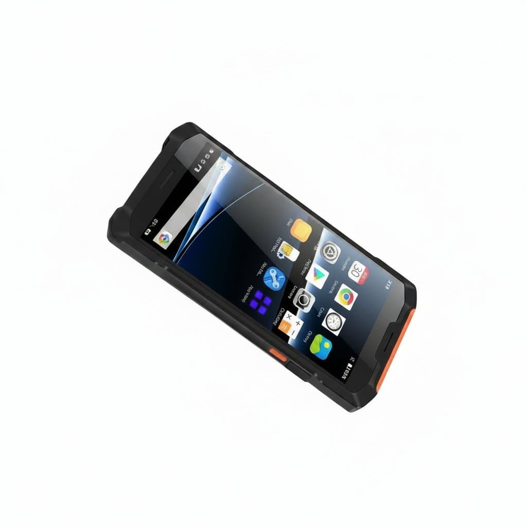Rugged Android 11 Barcode Scanner, front view.