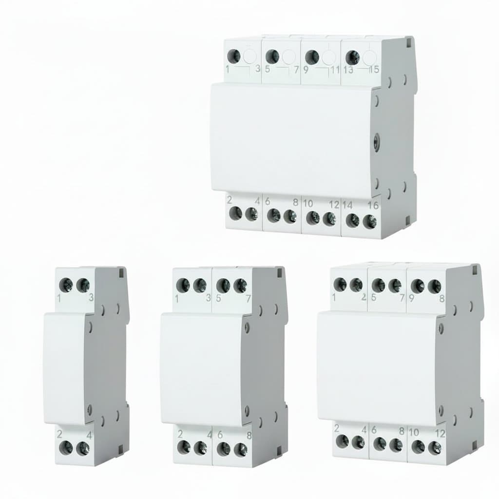Manual Transfer Switch | 40A-63A DIN Rail Mount | Modular MTS for Dual Power Systems