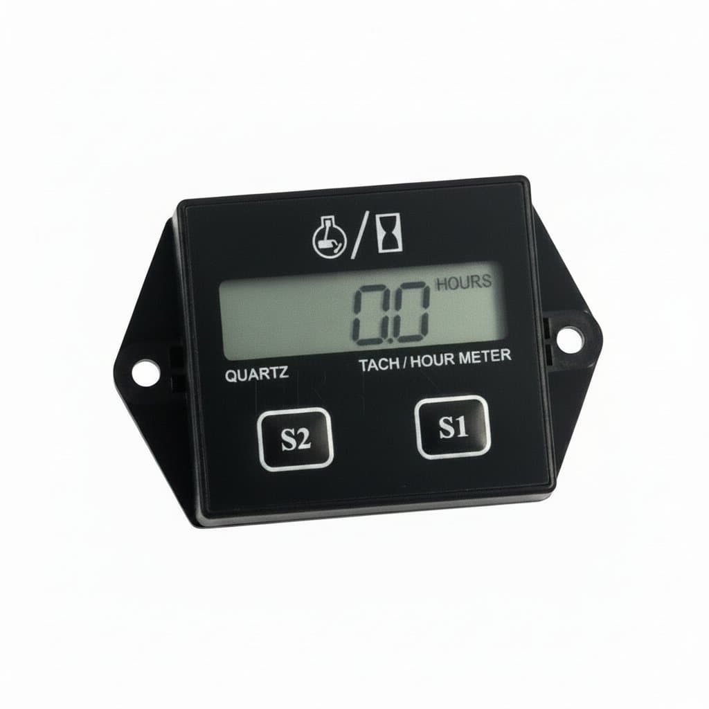 Digital Tach Hour Meter | Waterproof Engine RPM Display | For Motorcycle, Boat, Car Engines - Professional Grade Tool