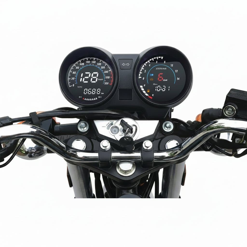 Motorcycle Digital Dashboard | Speedometer, Tachometer, Odometer | Fuel, Voltmeter Display - Professional Grade Tool