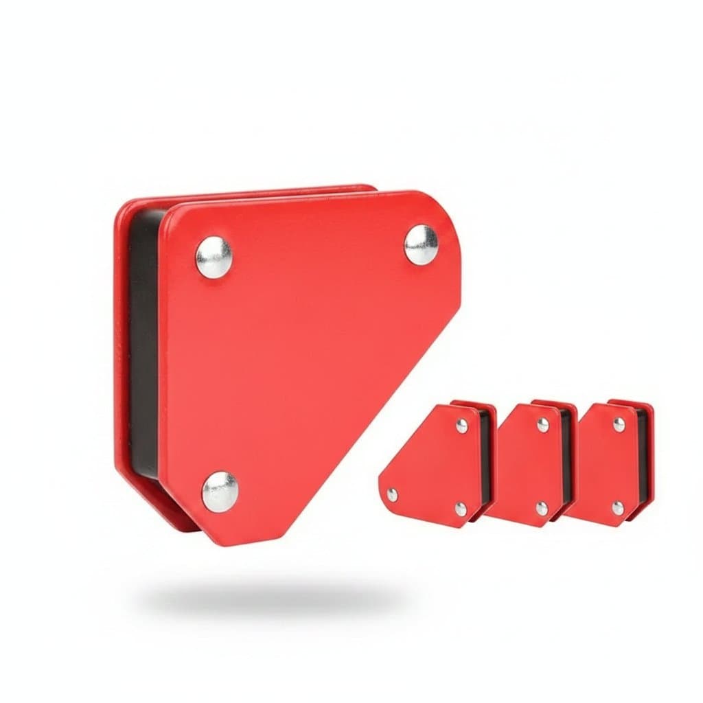 Welding Magnet Set | 4-Piece 45/90/135° Angle Holder | 9LB Magnetic Clamp for Precision Positioning