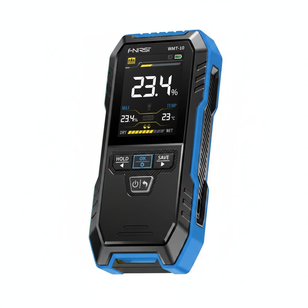 Wood Moisture Meter | Inductive 17mm Depth | Digital Hygrometer for Lumber