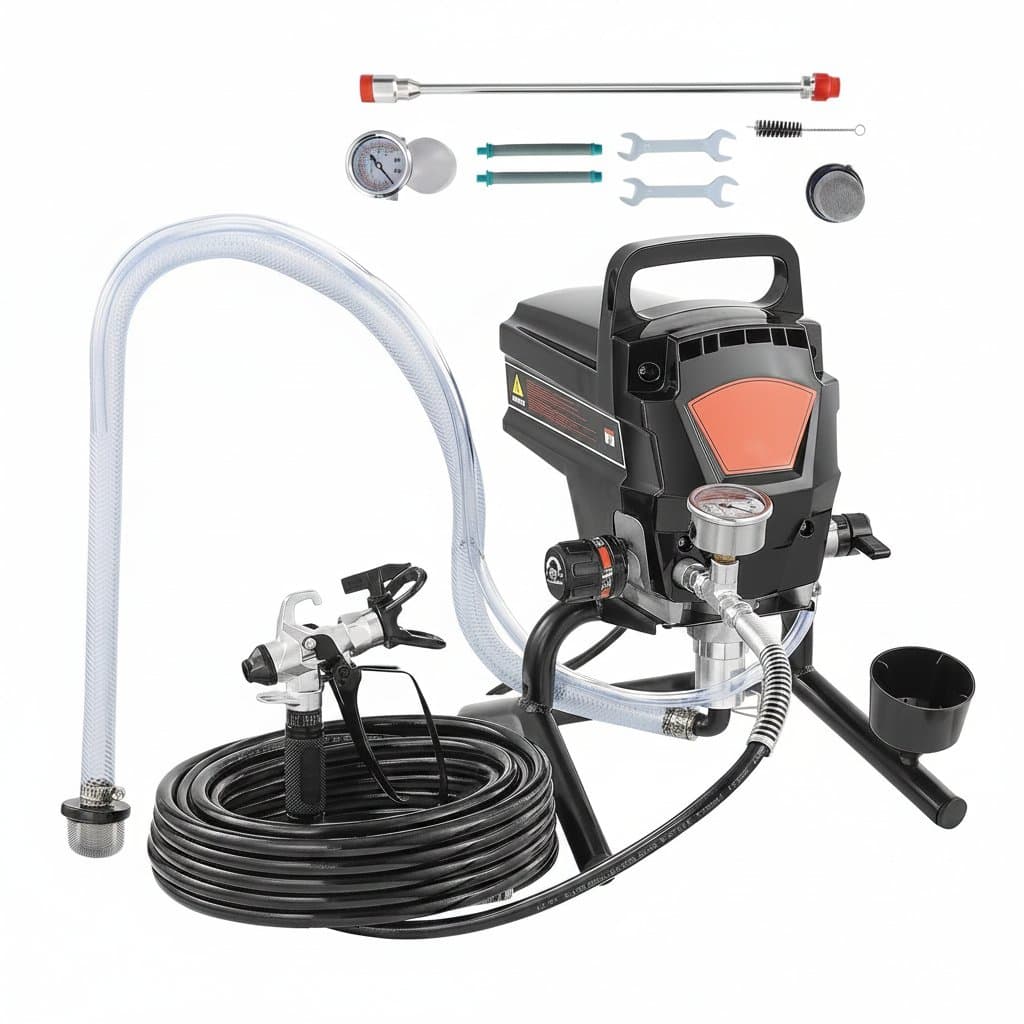 750W Airless Paint Sprayer | 3000PSI High Efficiency | Electric Handheld Sprayer for Home & Pro