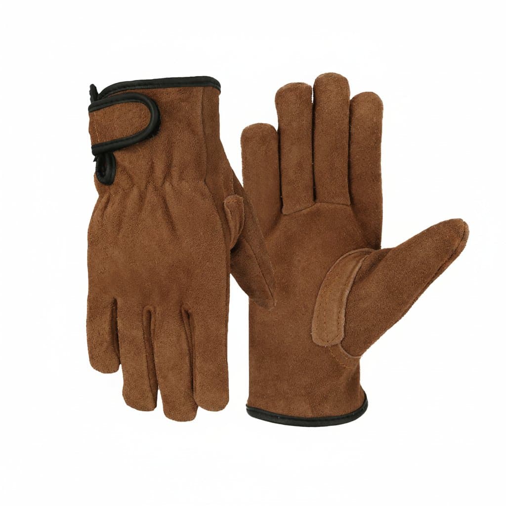 Heavy-duty work gloves for men with firm grip and puncture-resistant construction for demanding tasks.