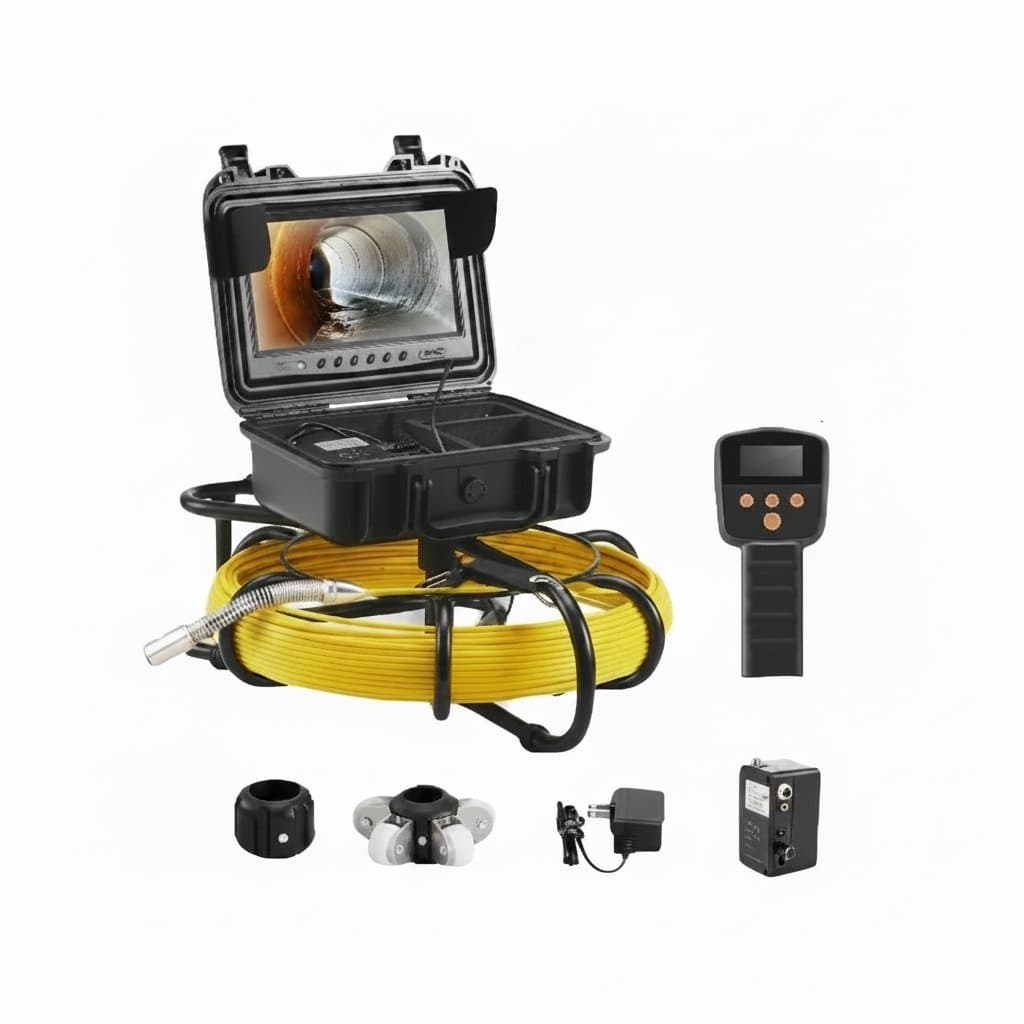 Sewer Camera System | 512Hz Sonde Locator | 9" Pipeline Inspection Camera - Professional Grade Tool