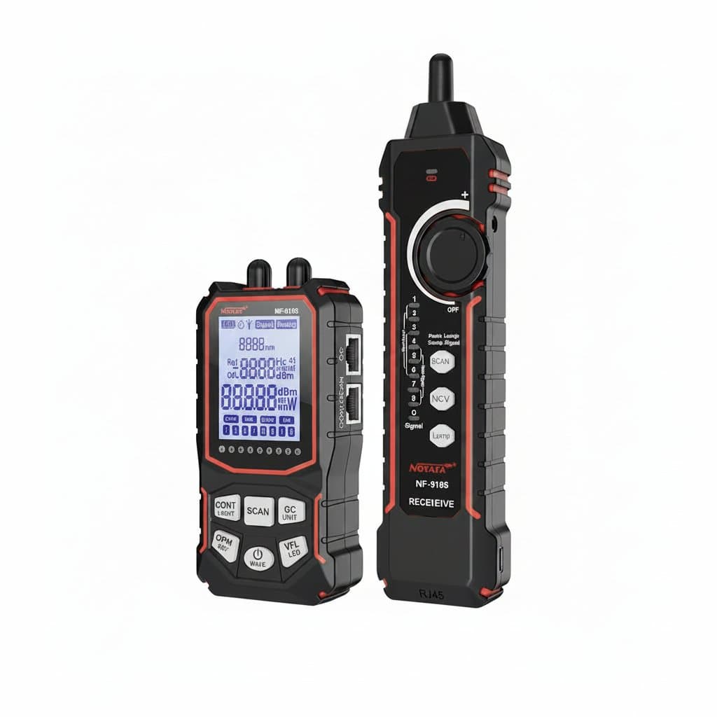 Network Cable Tester | Optical Power Meter & PoE Check | Wiremap & Crimp Test - Professional Grade Tool