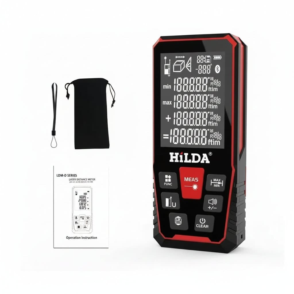 Laser Distance Meter | 50m, 100m, 120m Range Options | Digital Measurement Tool - Professional Grade Tool
