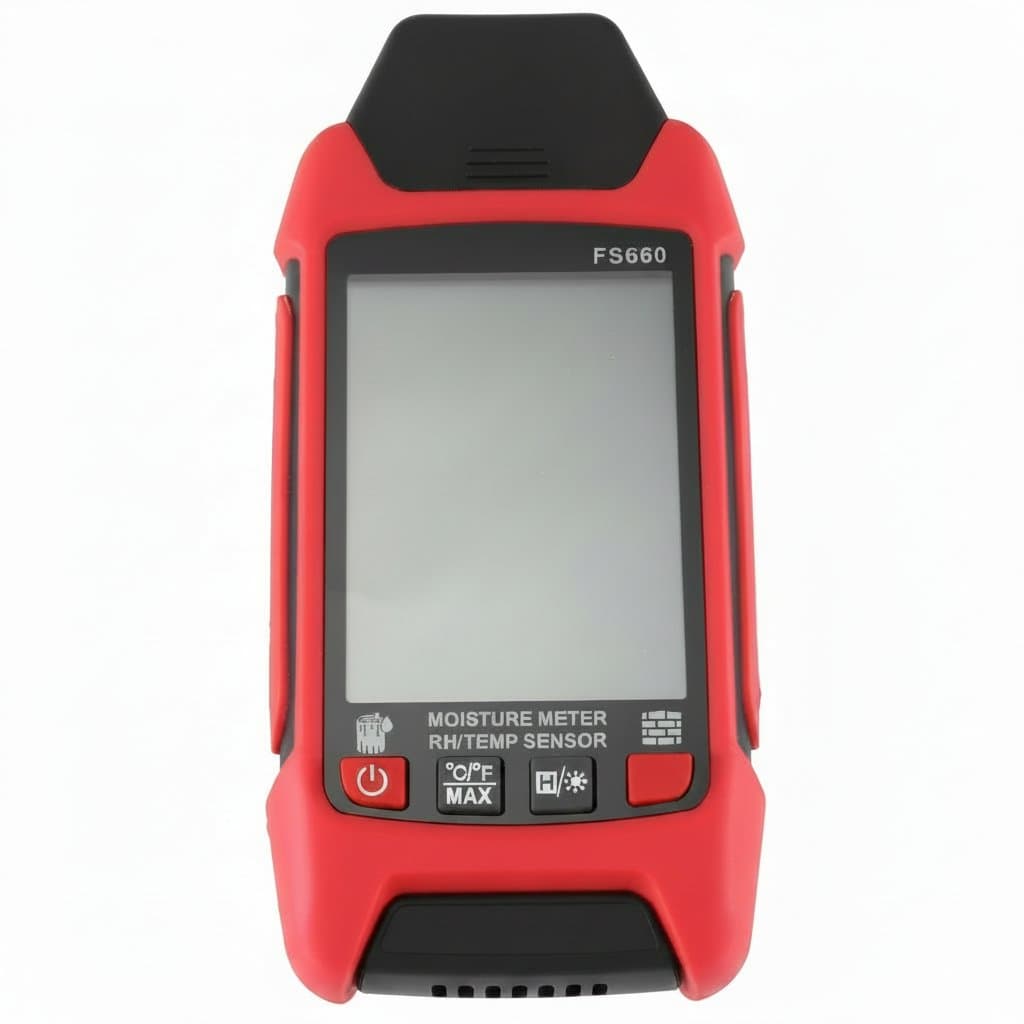 HUAJIAYI large-screen digital moisture meter for wood, cement, gypsum, concrete and brick with clear humidity readings and damp detection.