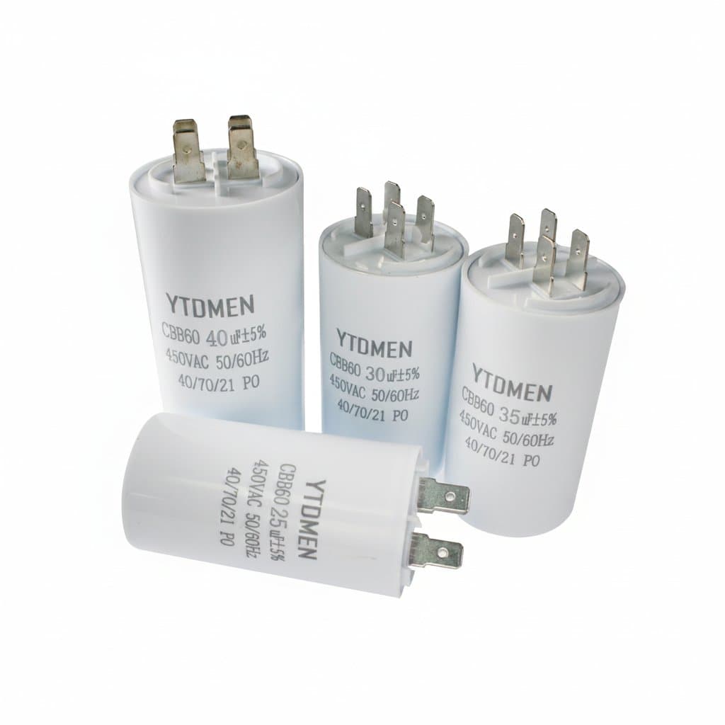 CBB60 Motor Run Capacitor | 450VAC 4-60uF | For Washing Machine, Air Compressor & Water Pump