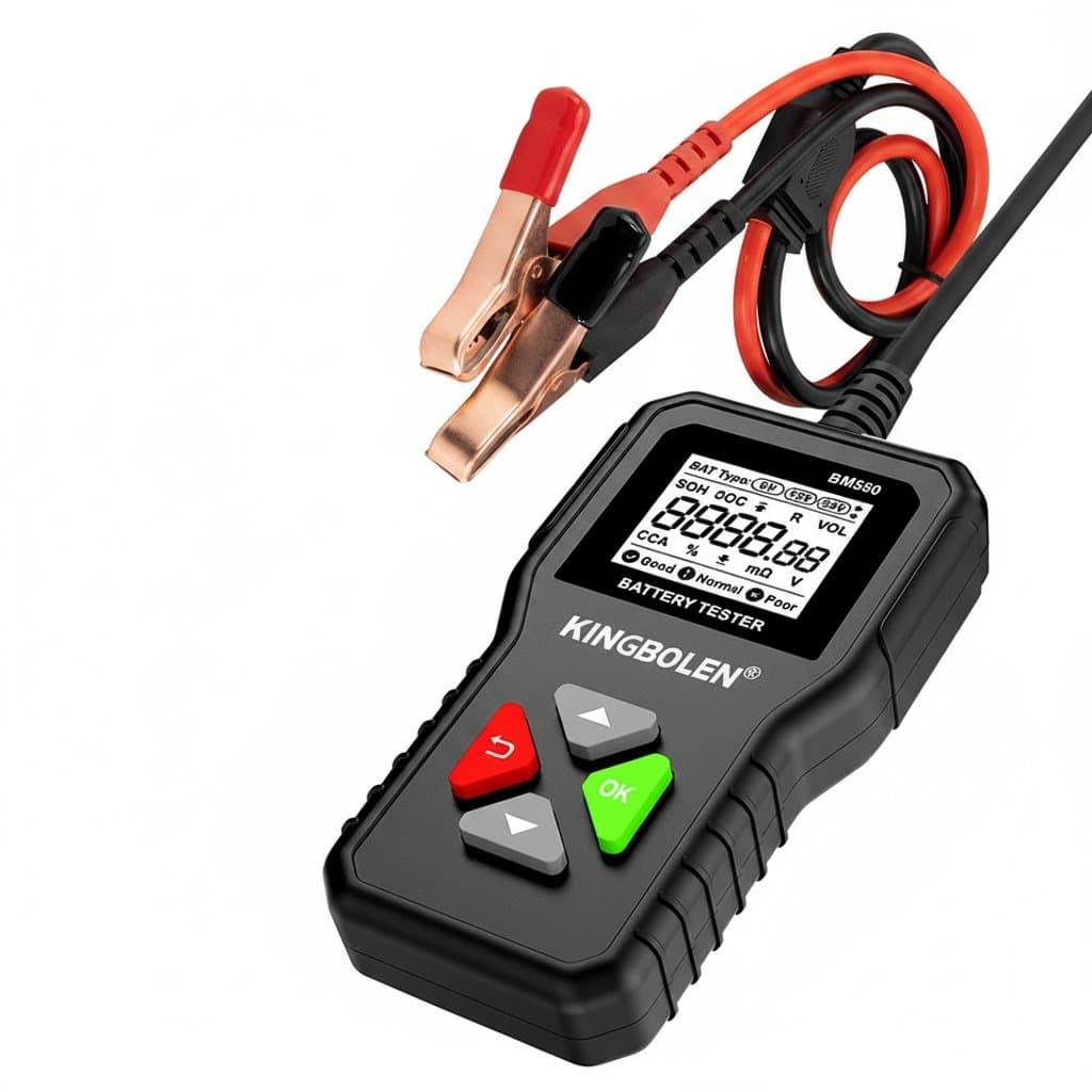 KINGBOLEN BM550 PLUS car battery tester, a 6V 12V 24V battery system detector and auto battery analyzer tool.