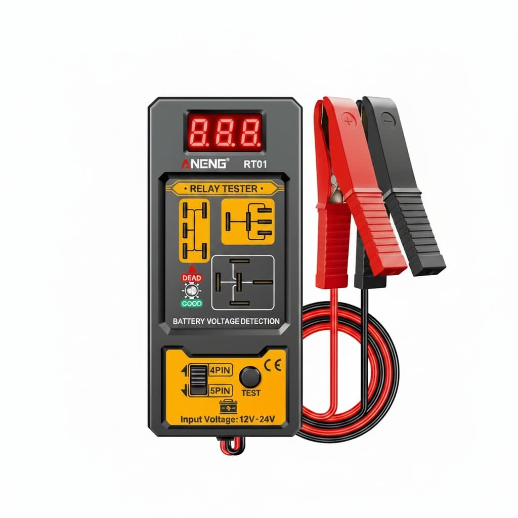 Relay Tester | Car Battery Voltage & Alternator Analyzer | 11-25V LED Indicator