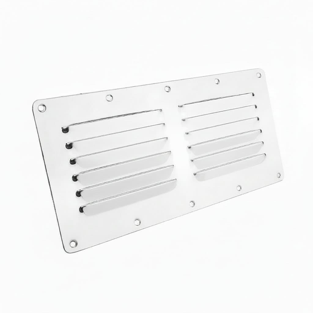 Soffit Vent Cover, a single white rectangular ventilation grille.