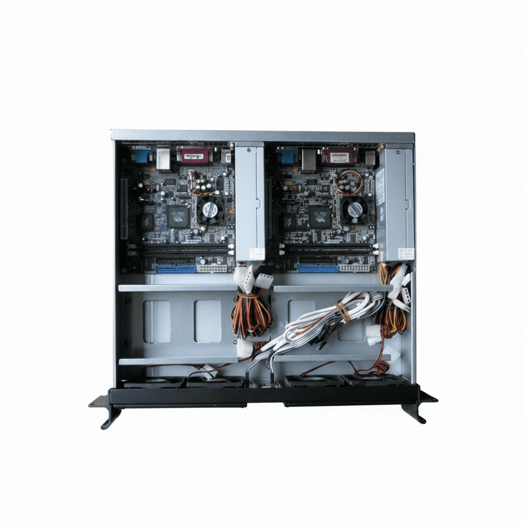 EKI-M236 Compact Rackmount Server Chassis | Dual Mini-ITX System | Industrial-Grade Enclosure
