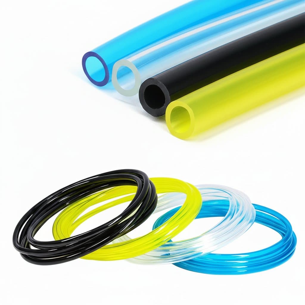 Washing machine hose, a single coiled hose.
