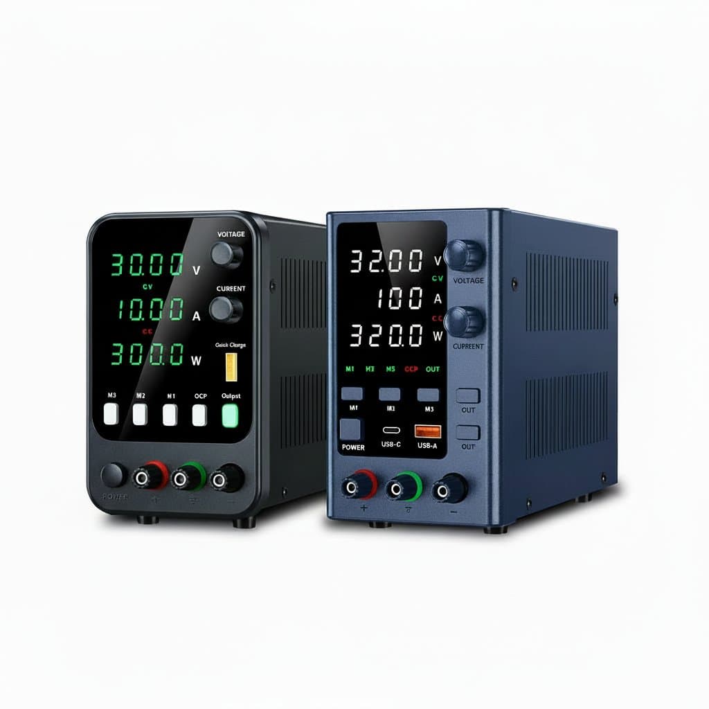 Adjustable DC Power Supply | 30V 5A Lab-Grade Precision | Digital Display & Memory Function