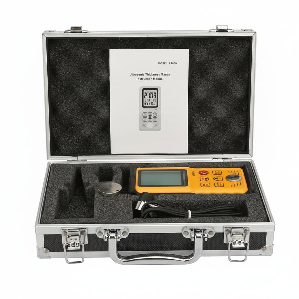Ultrasonic Thickness Gauge Tester with 1.0-300mm Measurement Range