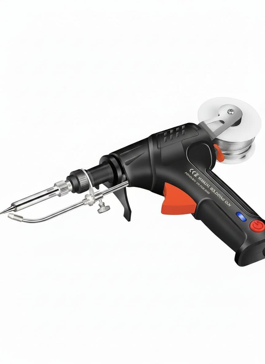 Professional multi-function soldering iron and gun set with hand-held welder for 110V/220V, featuring internally heated laser welding tools.