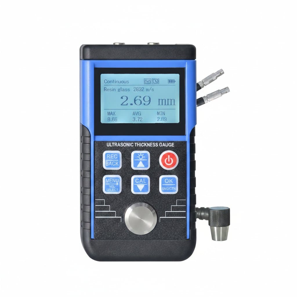 Ultrasonic Thickness Gauge | WT130A Meter for Metal & Glass | Precision Measuring Tool