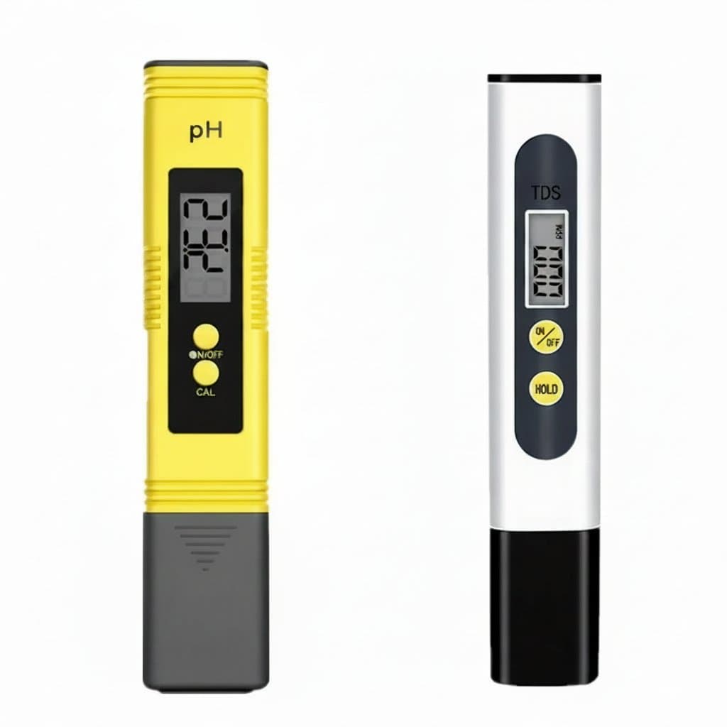 TDS & pH Meter | Digital Water Quality Tester | 0-9990ppm, 0.01 pH Accuracy - Professional Grade Tool