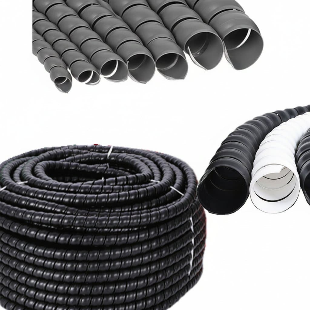 1/2/5M Winding Tube 8/10/12/16/20 mm Wire Organizer Cable Protection Sleeve Tube Protection Sleeve Spiral Wrap Winding Protector