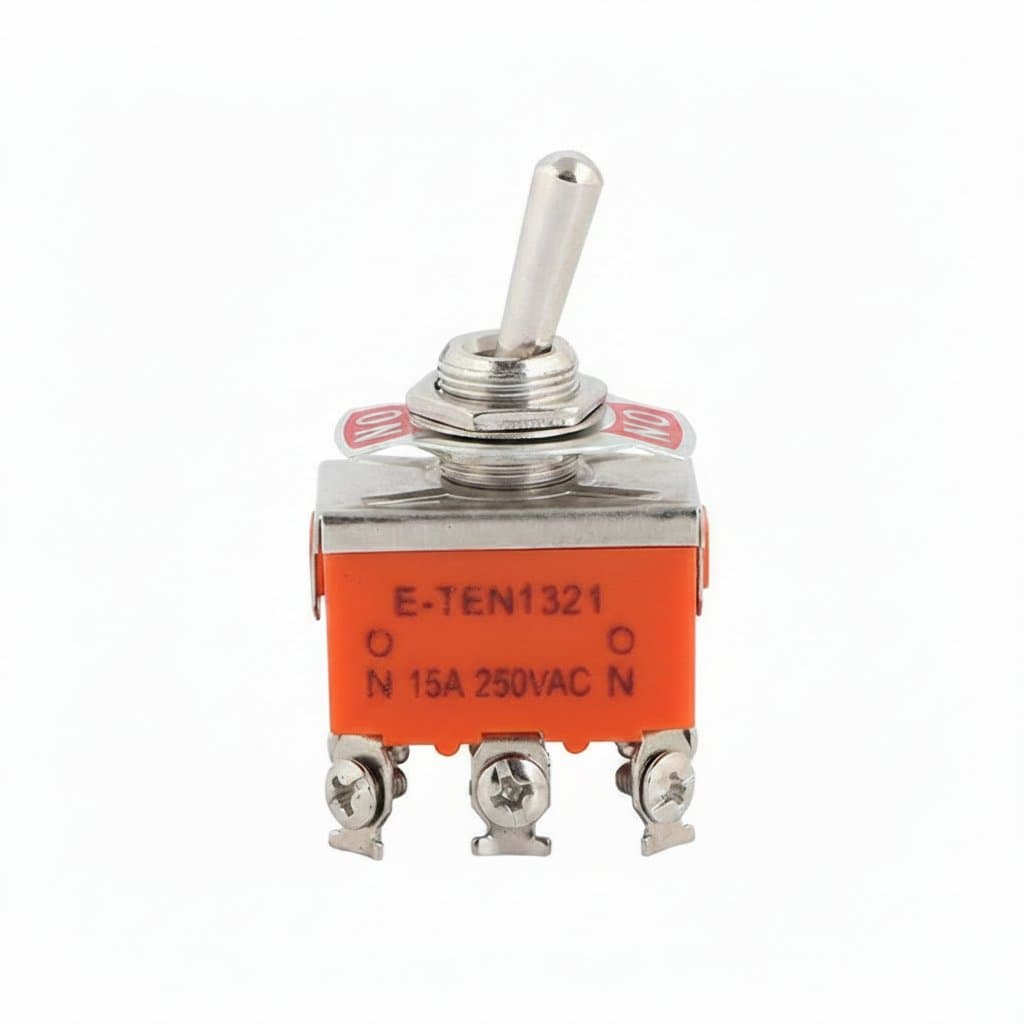 Mini Toggle Switch Set | SPST/DPDT | 250V 15A | 5-Piece Kit for Electronics & DIY - Image 1