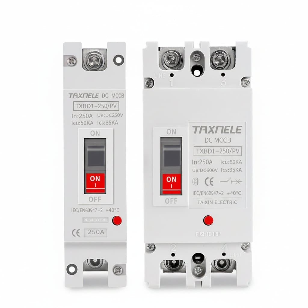Solar DC Circuit Breaker | 150A-250A MCCB for Photovoltaic & Battery Protection - Image 1