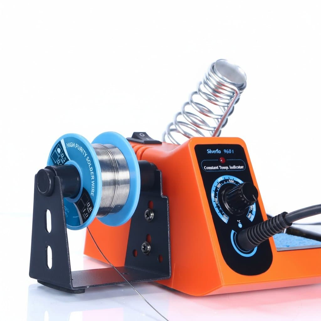 Silverflo 960-I 135W portable soldering station with digital display for BGA repair and DIY welding projects.