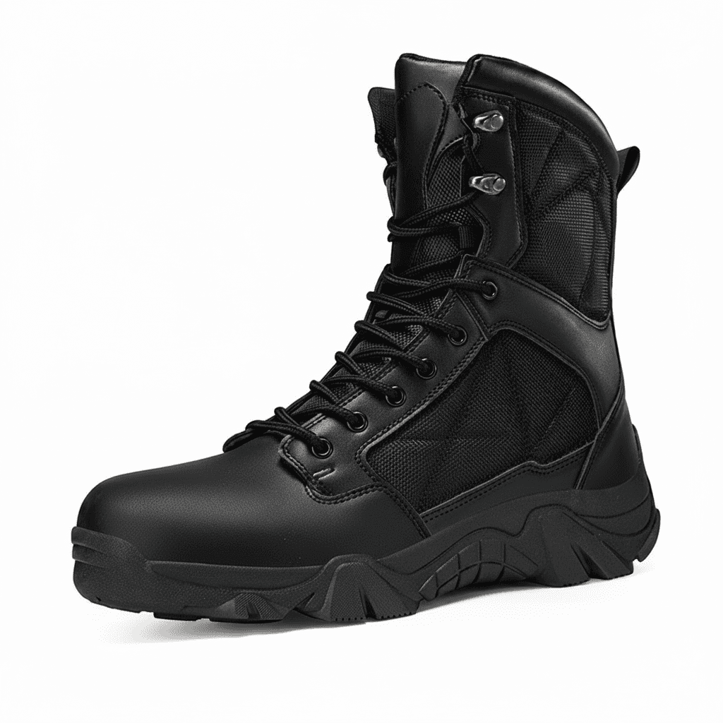 Men's Steel Toe Cap Boots, a single boot shown clearly.