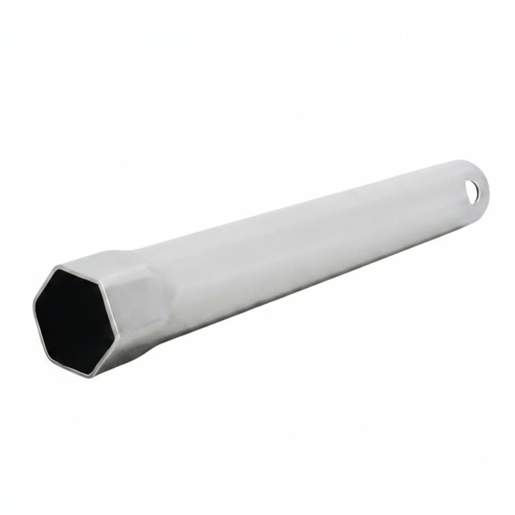 A spark plug removal sleeve motorcycle wrench socket tool, specifically designed for Honda Shadow 750 models.