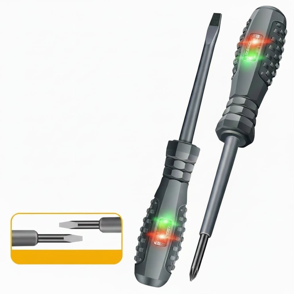 Non-Contact Voltage Tester Pen | AC 12-1000V Breakpoint Detector | Red/Green LED Indicator