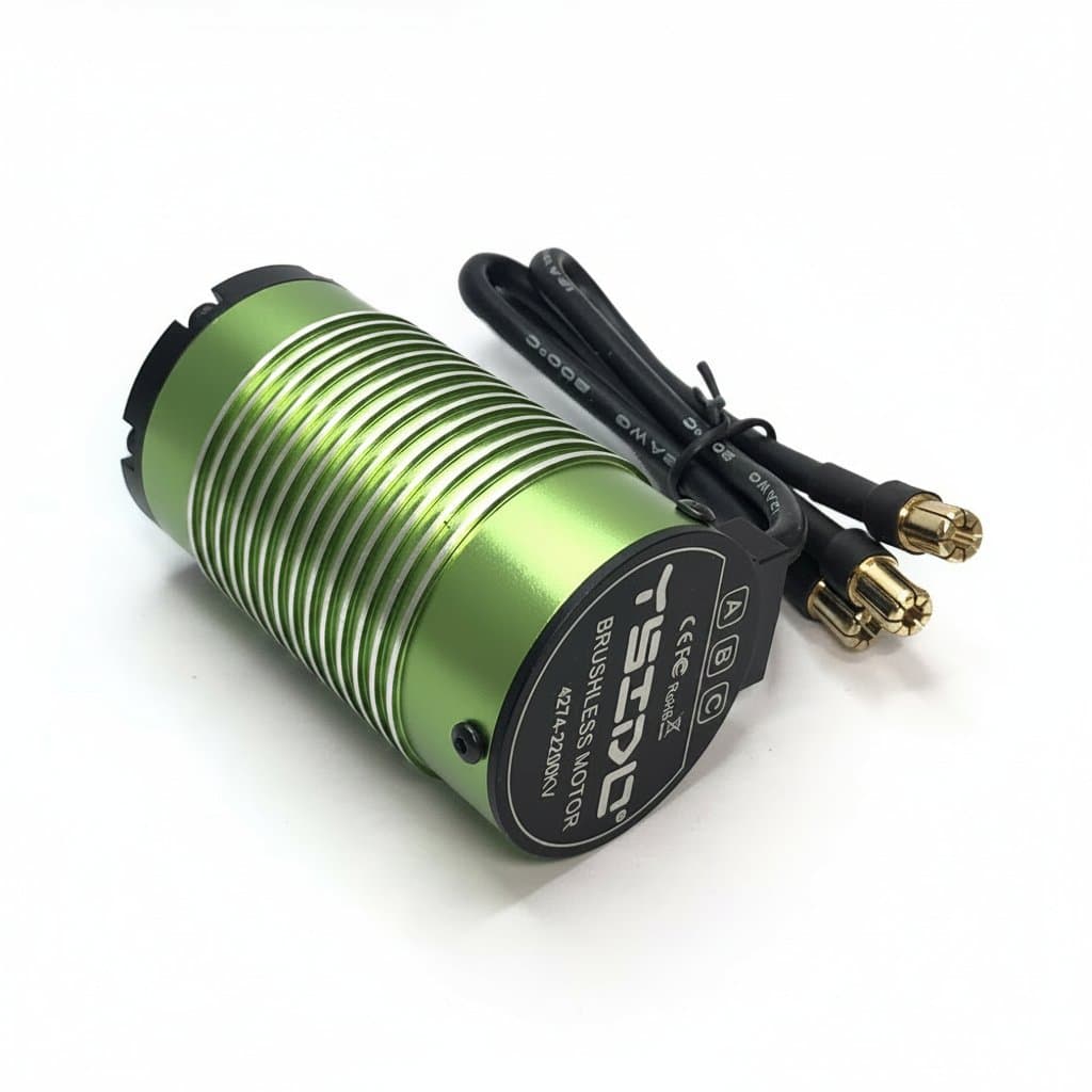 YSIDO brushless motor for RC vehicles, available in 800KV, 1400KV, 2200KV, and 3600KV variants. Suitable for ARRMA, TRAXXAS cars, monster trucks, boats, and EDF units.