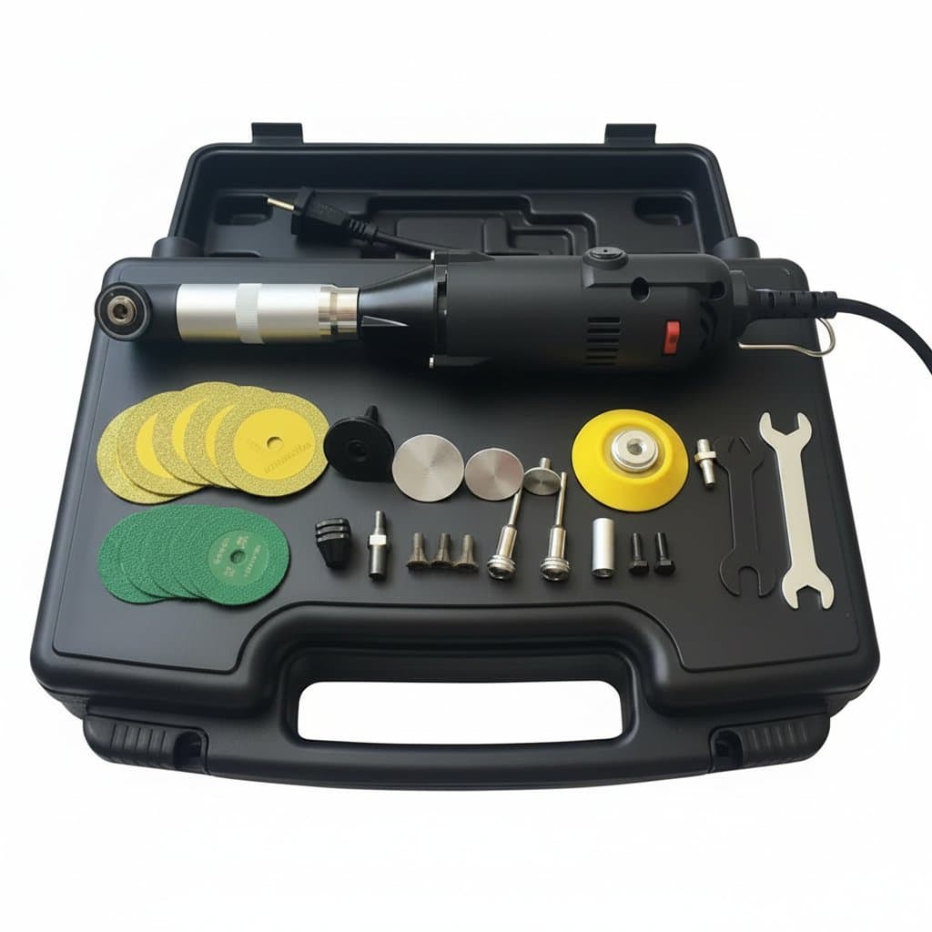 90-Degree Rotary Tool Attachment | Multi-Purpose Engraving, Polishing & Cleaning Kit - Image 1