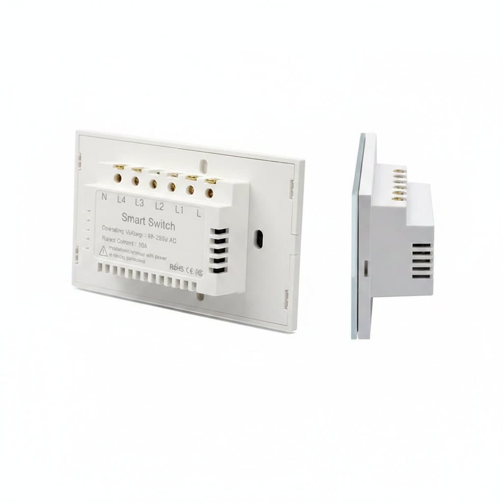 KN3A-101 rocker switch in ON-OFF position, showing its 2-pin design and durable white actuator for 10A 250V AC electrical panels.
