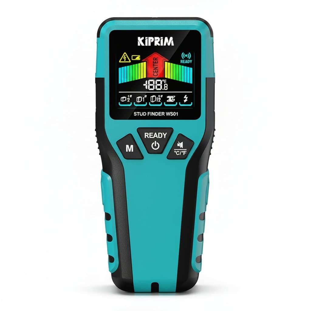 Stud Finder 5-in-1 | Wood, Metal, Live Wire Detection | Wall Scanner Depth Measurement - Professional Grade Tool