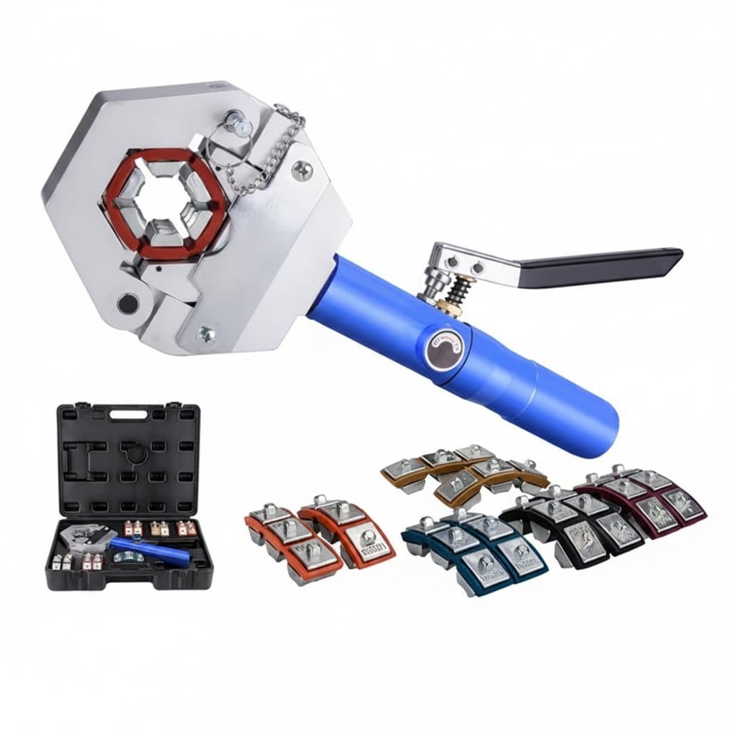 Small Hydraulic Hose Crimper Tool IG-71500 Hose AC Crimping Tool for Barbed and Beaded Hose Fitting with CE provided - Image 1