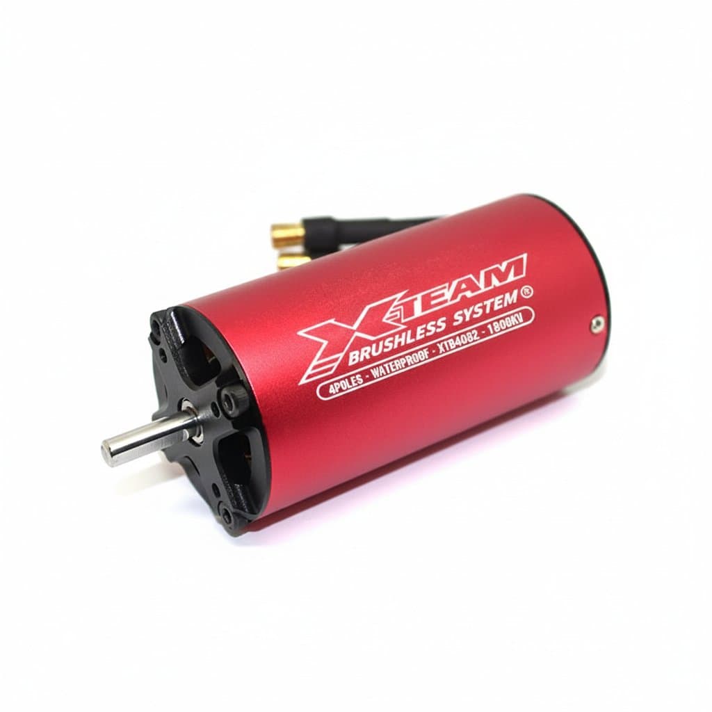 X-TEAM 4082 brushless motor designed for high-speed RC boats in 850-1500mm size range.