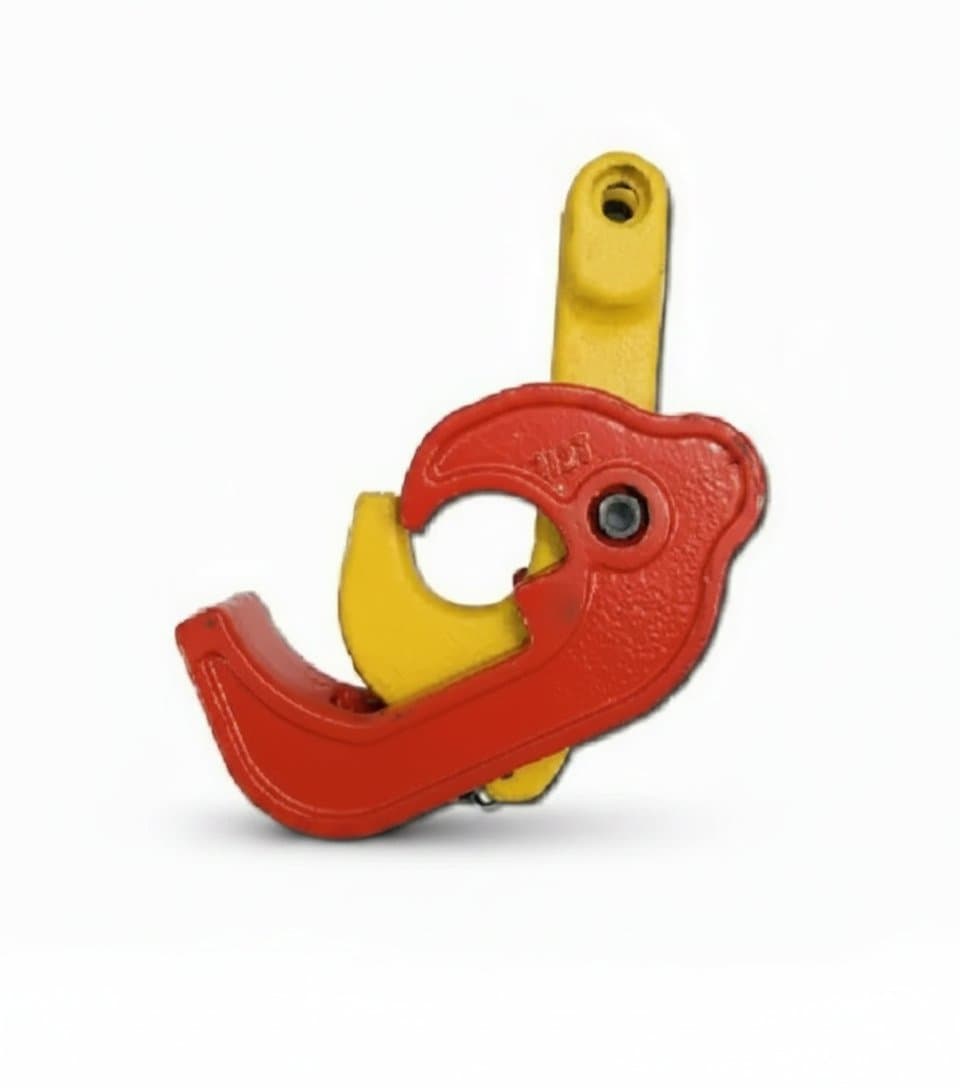 Premium single claw leg attachment for 0.25 to 0.5 ton drum lifter clamp, featuring forged steel construction and a durable zinc finish.